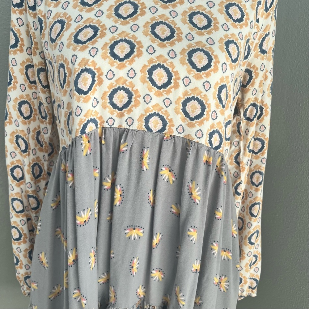 Matilda Jane Cream and Gray Lace Trim Dress - Picture 3 of 12